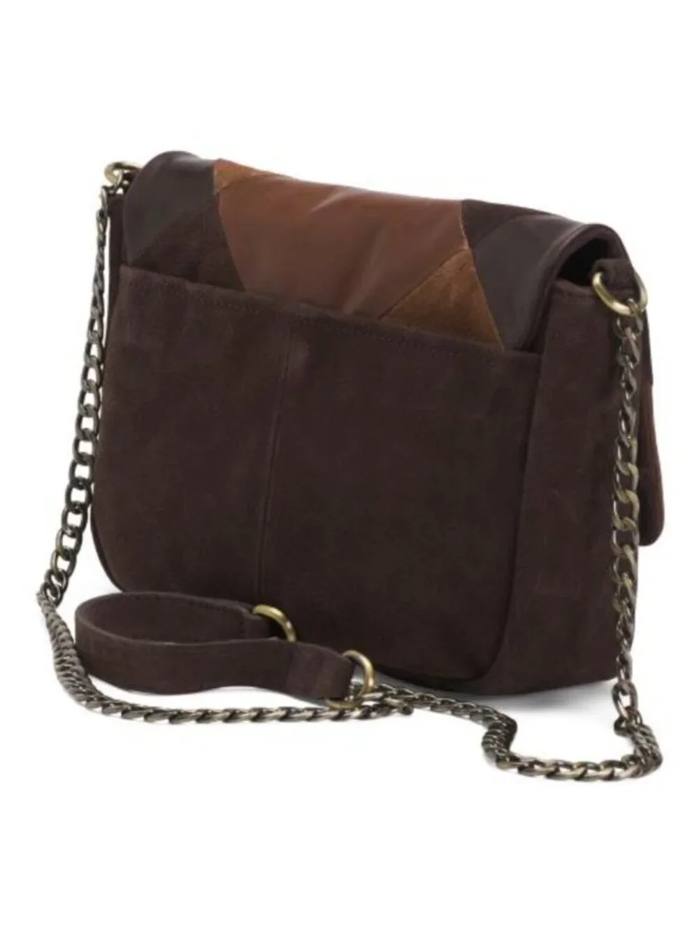 MADE IN INDIA Leather Patchwork Crossbody